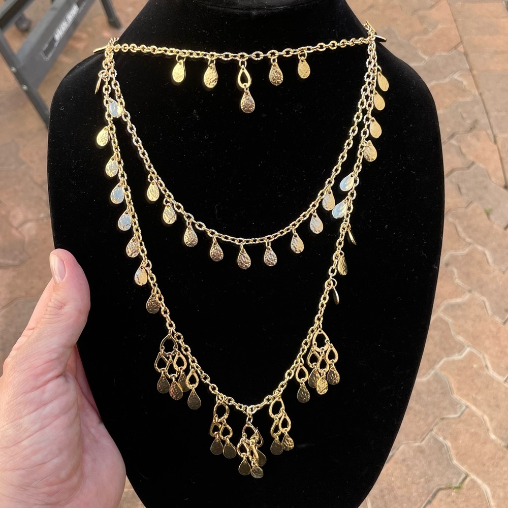 NWT Olivia Welles Coin Couture Necklace